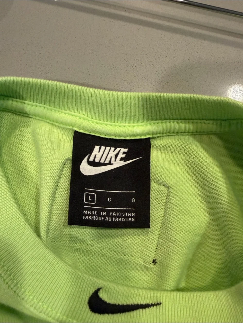 Nike Women's Neon Lime Muscle Tank Crop